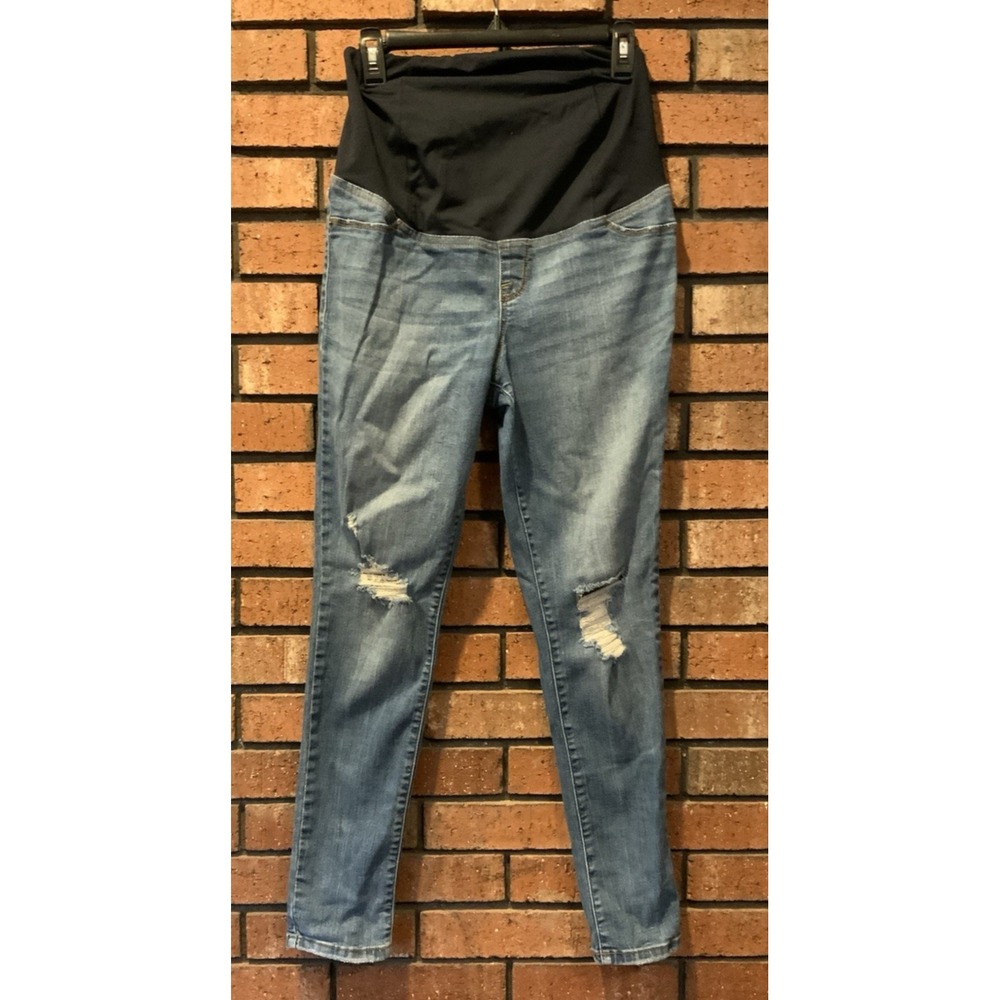 Isabel Maternity‎ Womens Skinny Destructed Entubado Jeans Size 6